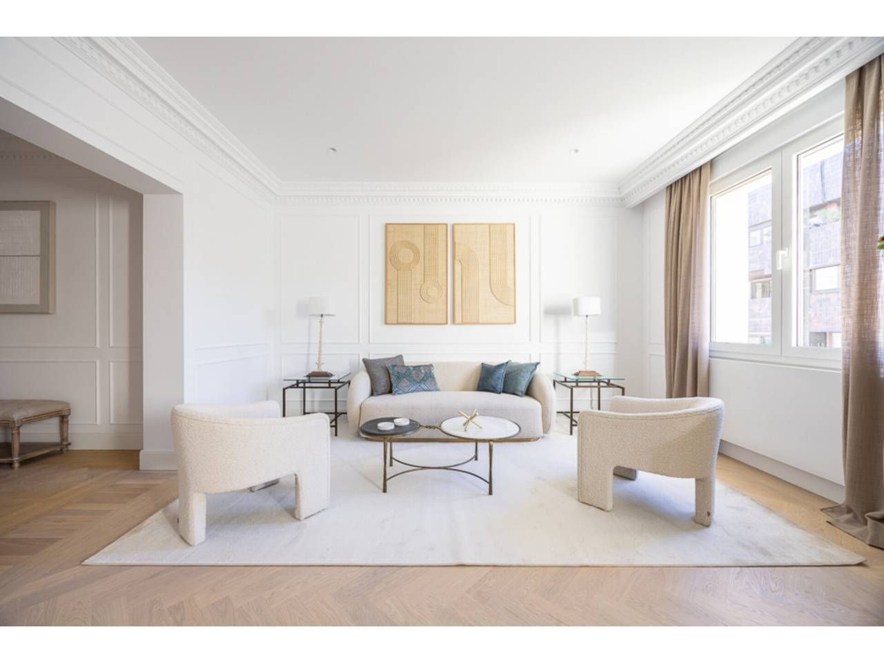 Living room of Flat for sale in  Madrid Capital  with Air Conditioner, Heating and Terrace