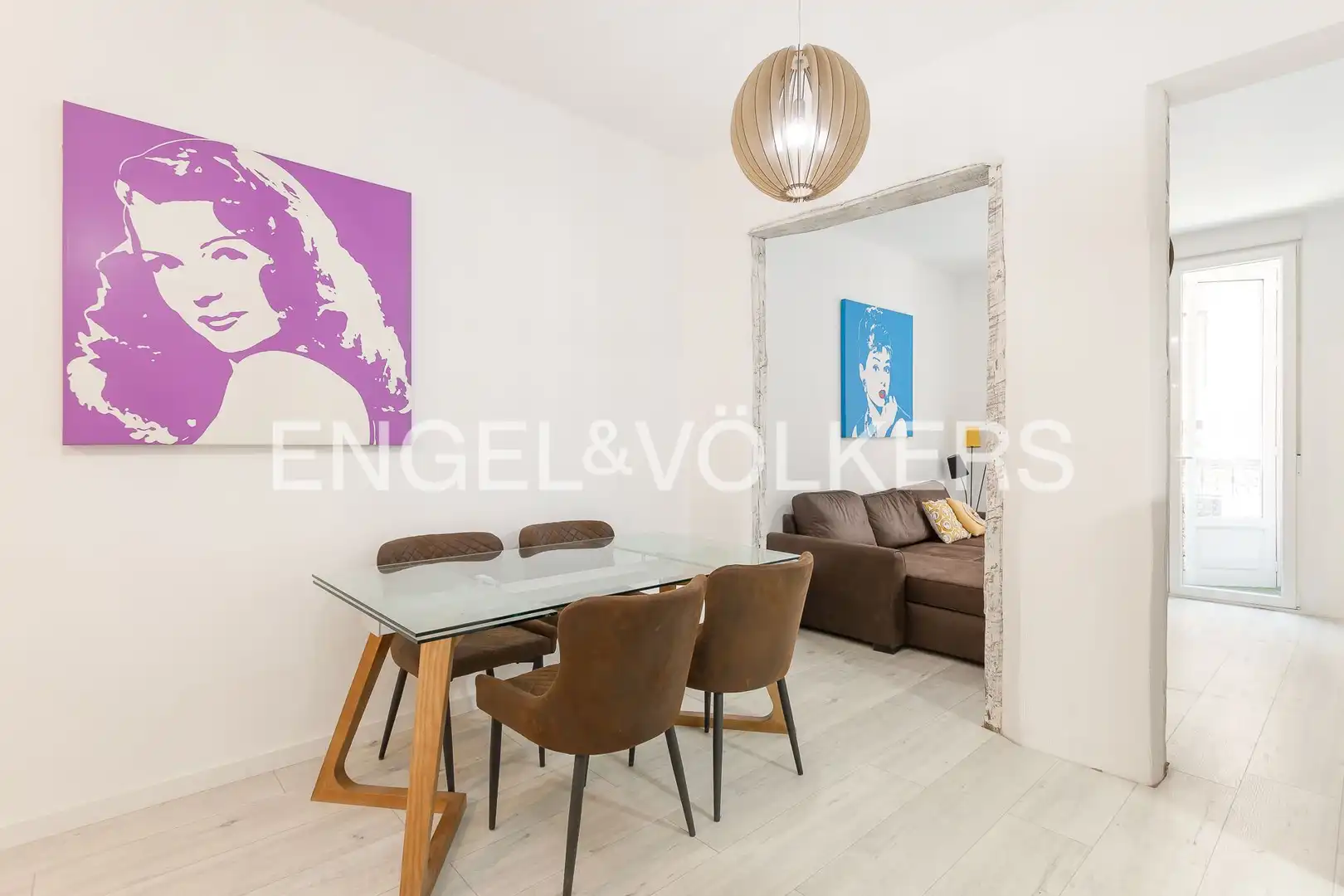 Dining room of Flat for rent in Madrid  with Air Conditioner, Heating and Balcony