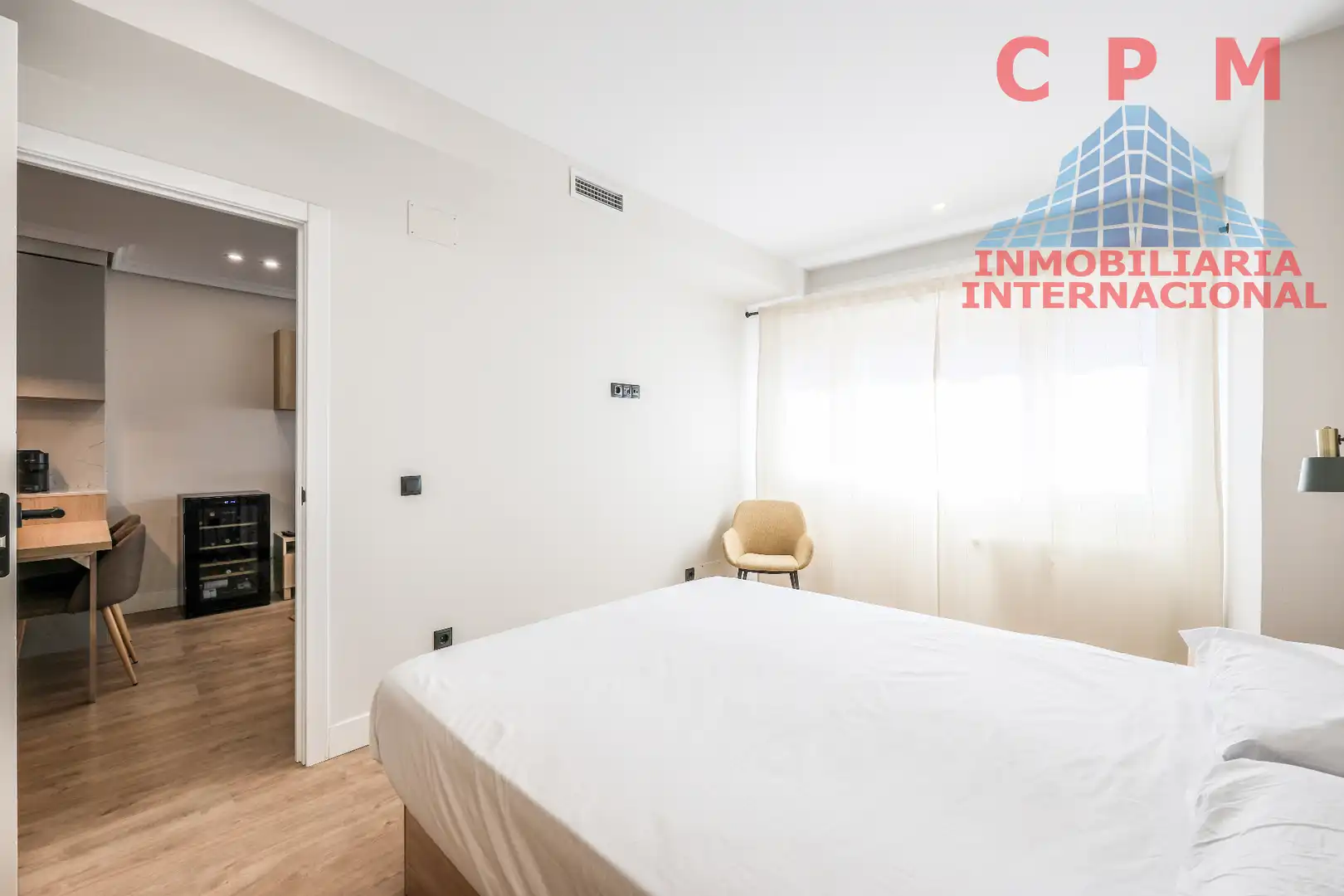 Bedroom of Flat for rent in Madrid  with Air Conditioner, Parquet flooring and Furnished