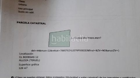 Vendo solar terreno alloza teruel