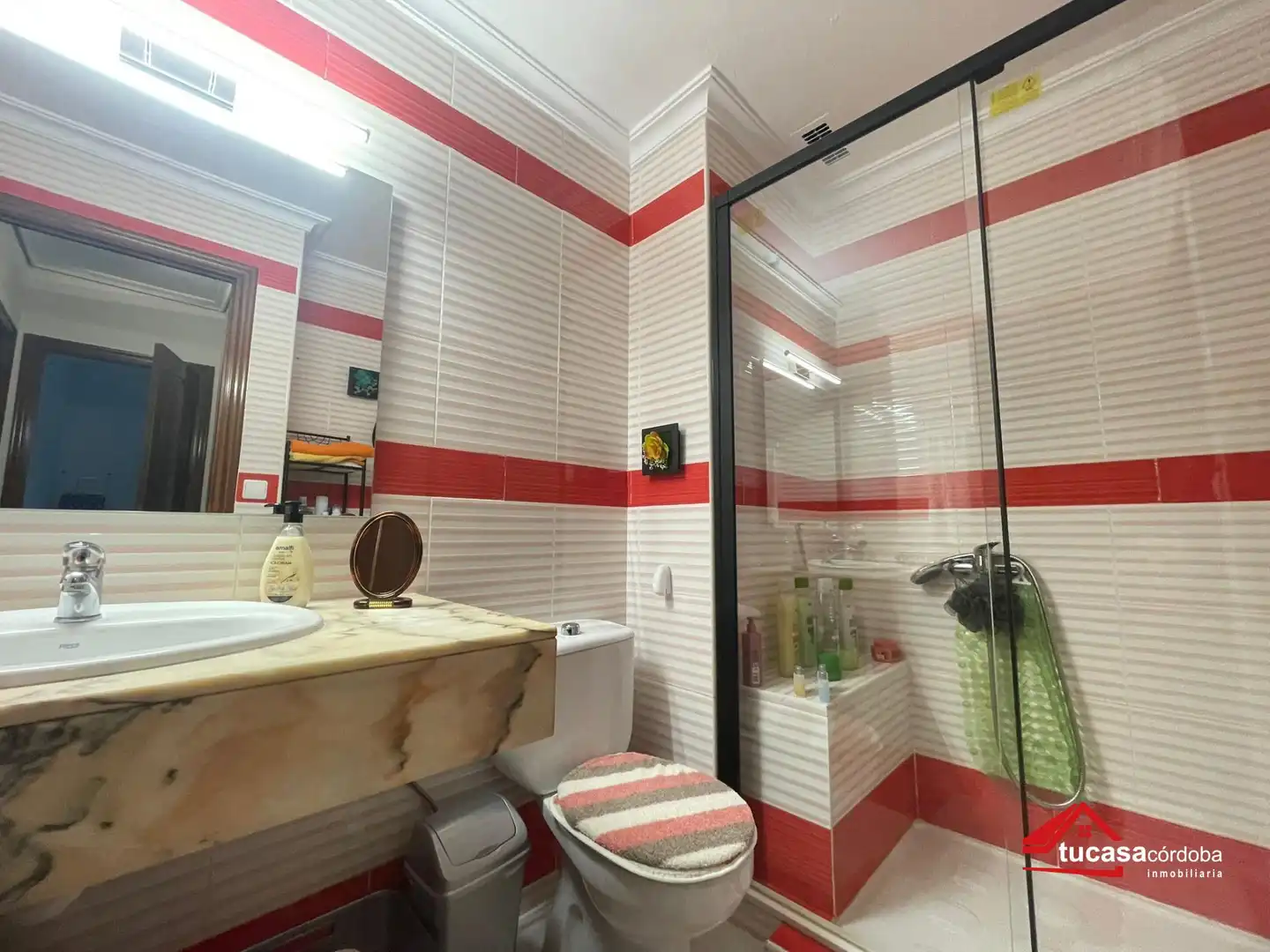 Bathroom of Flat for sale in Córdoba  with Air Conditioner, Parquet flooring and Terrace