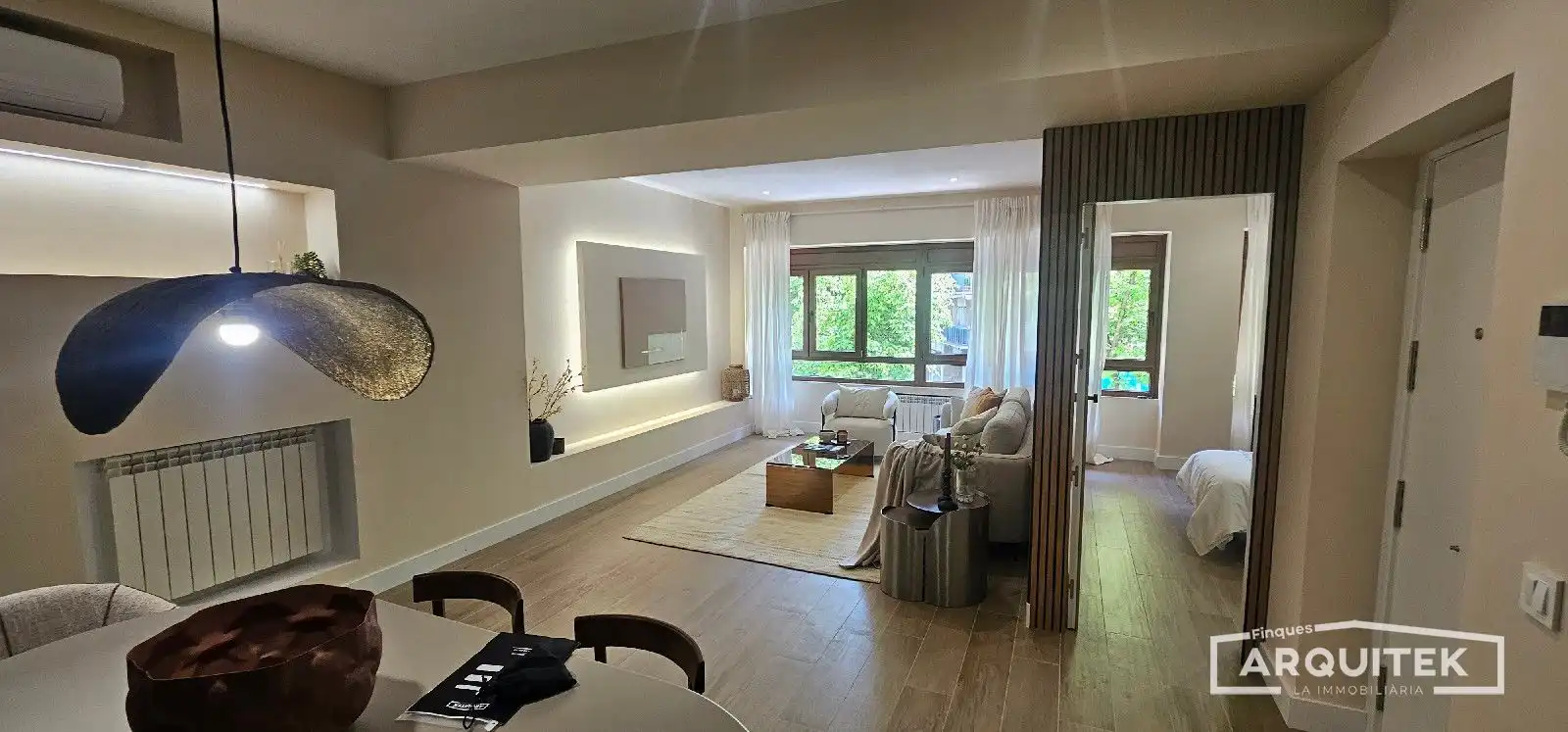 Living room of Flat for sale in Lleida  with Air Conditioner, Private garden and Terrace