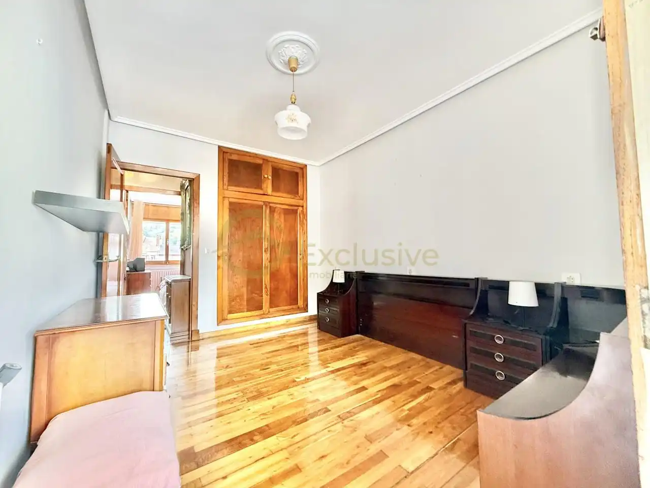 Sala de estar de Piso en venta en Pravia con Calefacción, Parquet y Terraza