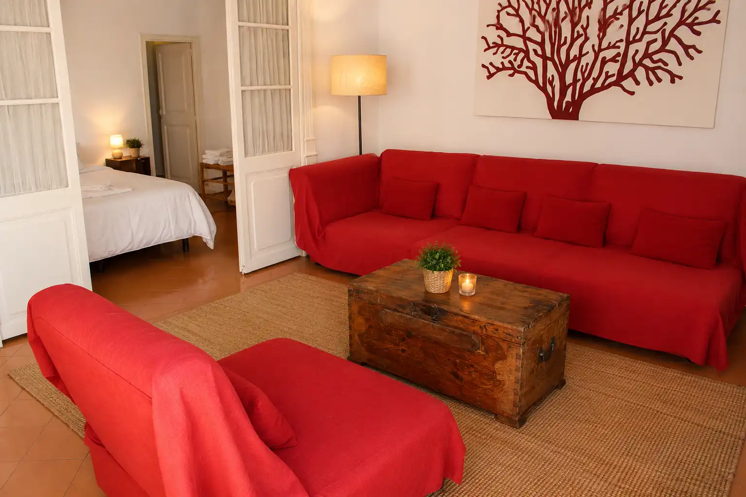 Sala de estar de Loft de alquiler en Palamós con Calefacción, Amueblado y Lavadora