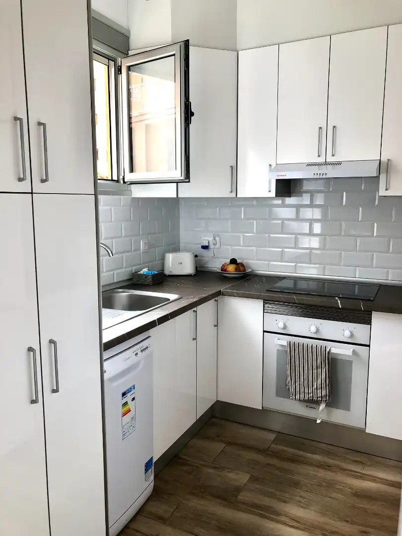 Kitchen of Apartments for rent in Santa Cruz de Tenerife  with Air Conditioner, Furnished and Oven