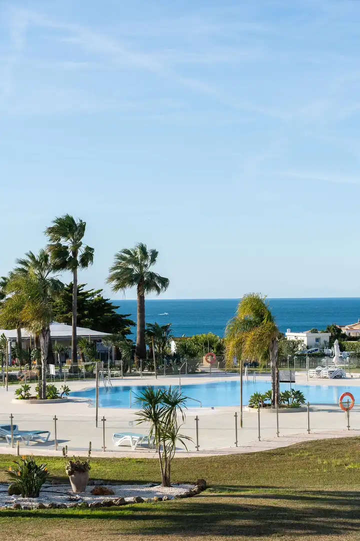Außenansicht von Wohnungen zum Verkauf in Mijas mit Terrasse
