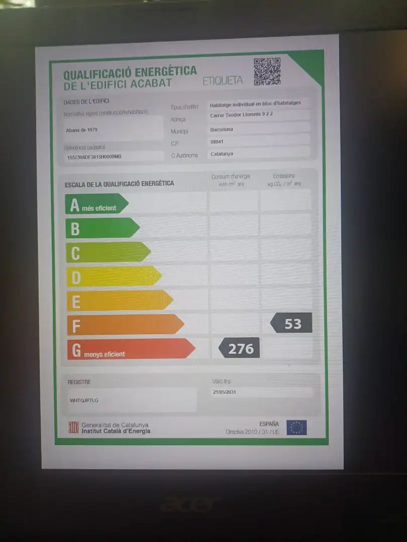 Vista exterior de Piso en venta en Barcelona