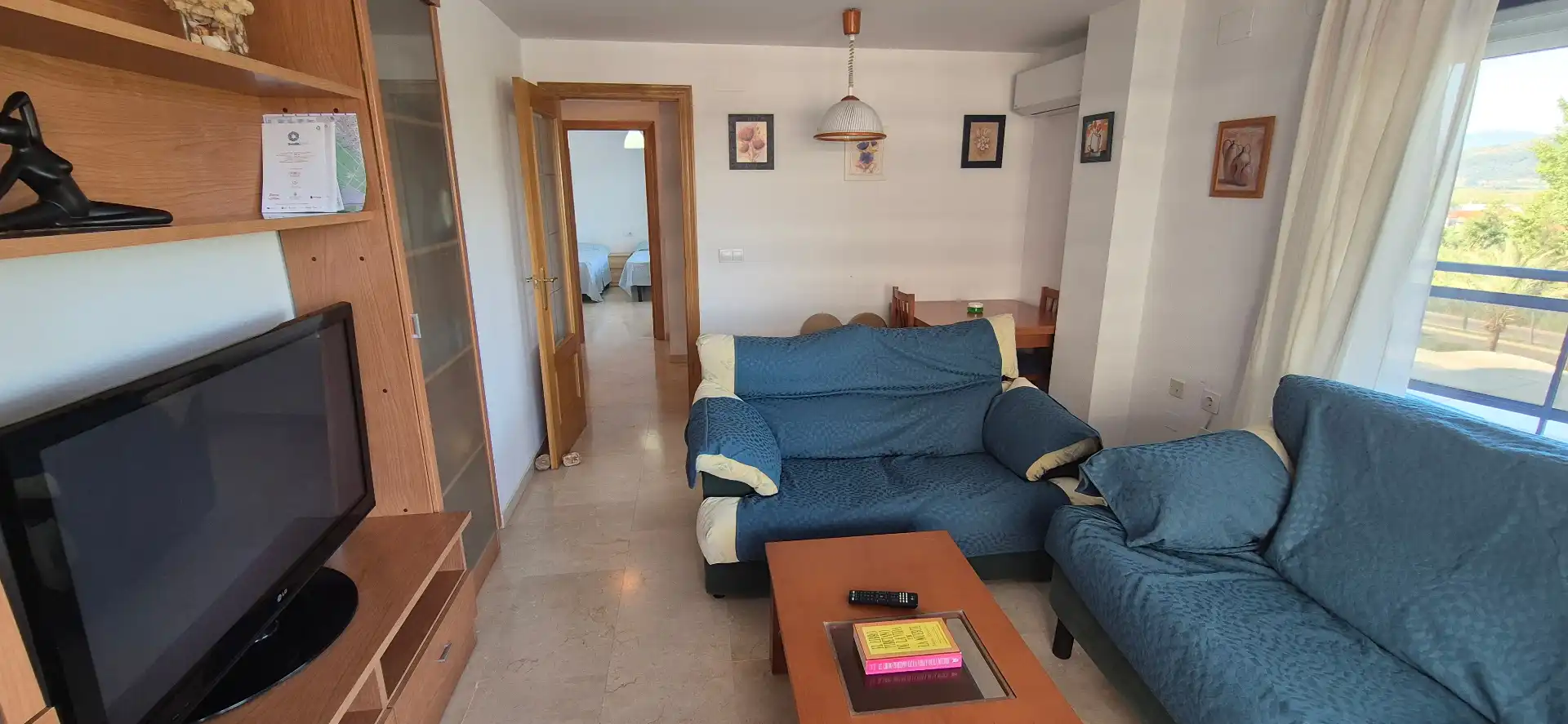 Sala d'estar de Apartament de lloguer en Gandia amb Aire condicionat, Calefacció i Jardí privat