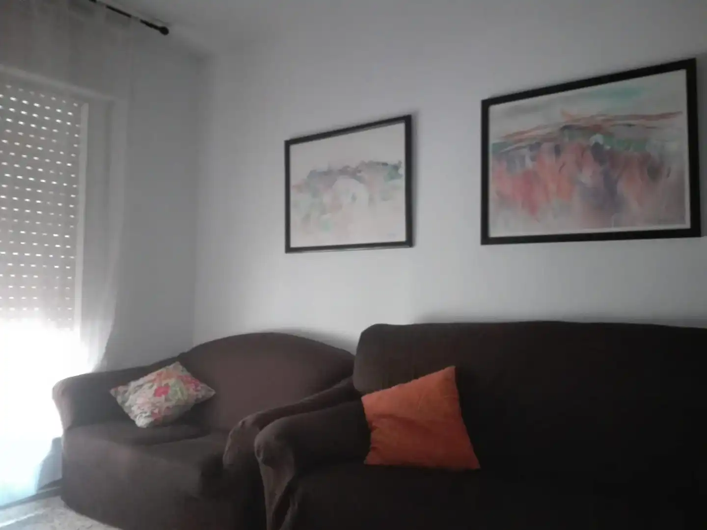 Living room of Flat for rent in Granada  with Heating, Furnished and Balcony