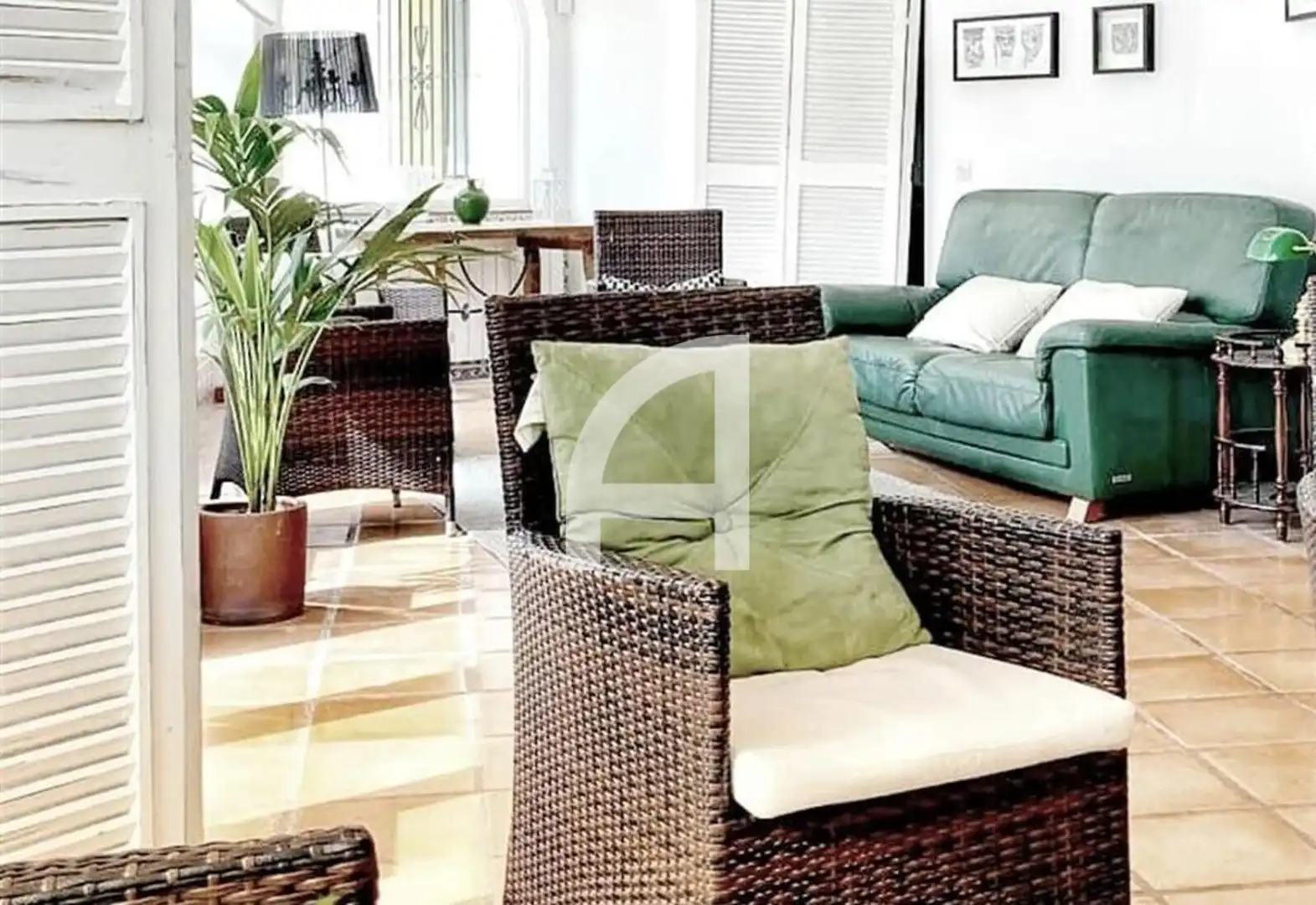 Sala de estar de Casa o chalet de alquiler en Mijas con Aire acondicionado, Calefacción y Terraza