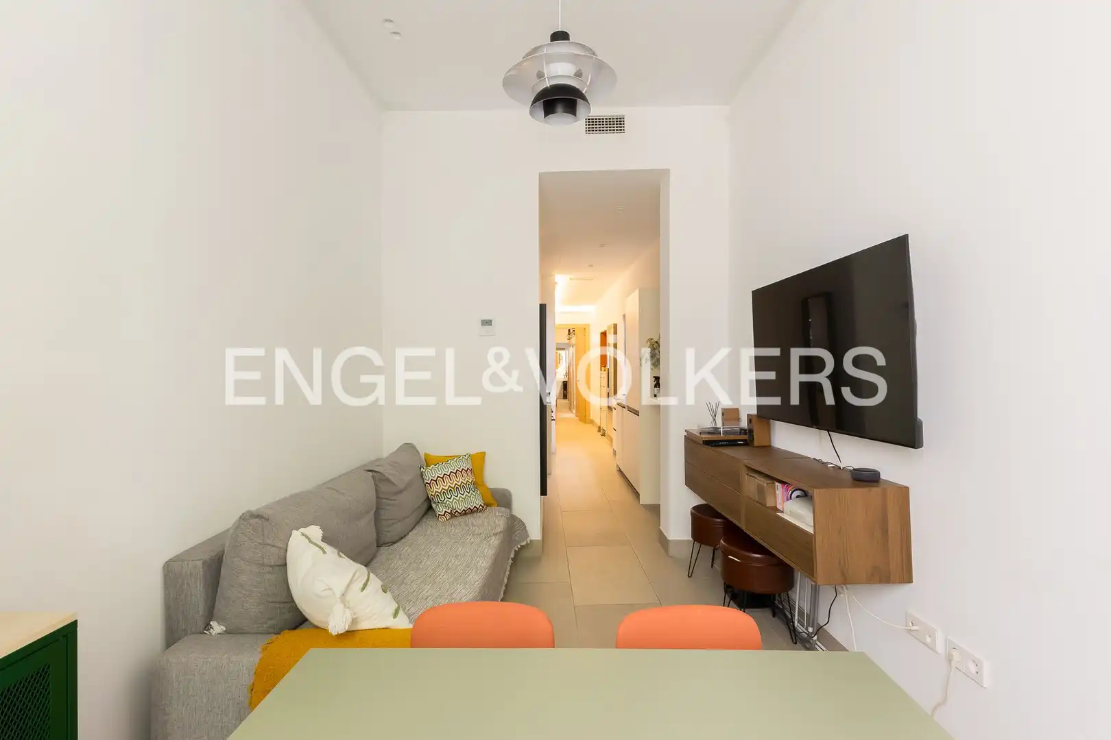 Sala de estar de Piso de alquiler en Madrid con Aire acondicionado, Calefacción y Amueblado