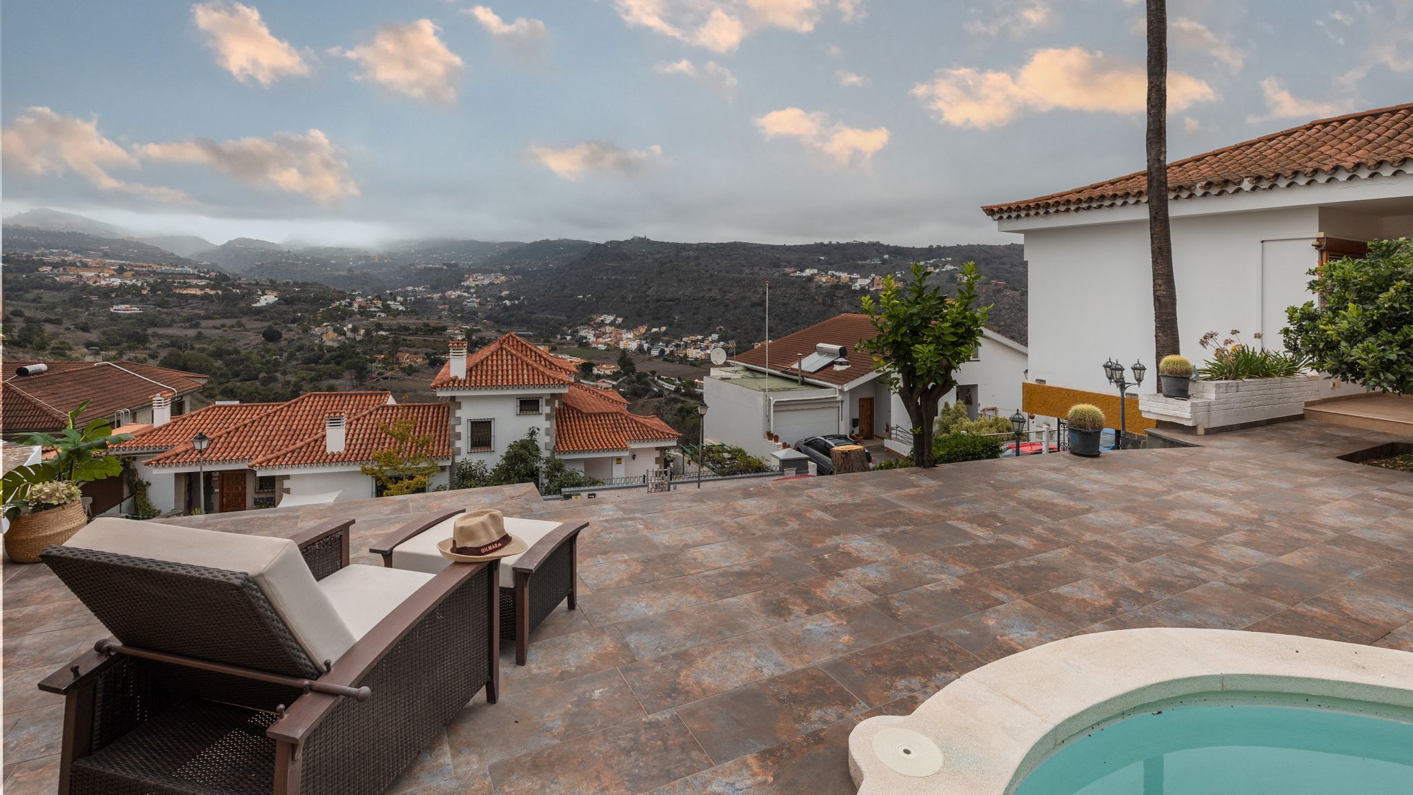 Terrassa de Casa o xalet en venda en Santa Brígida amb Jardí privat, Terrassa i Piscina