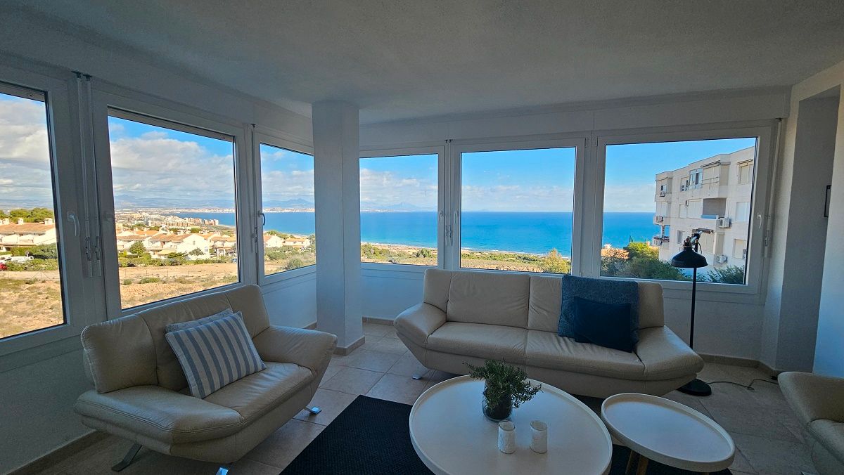 Sala de estar de Apartamento en venta en Santa Pola con Aire acondicionado y Piscina comunitaria