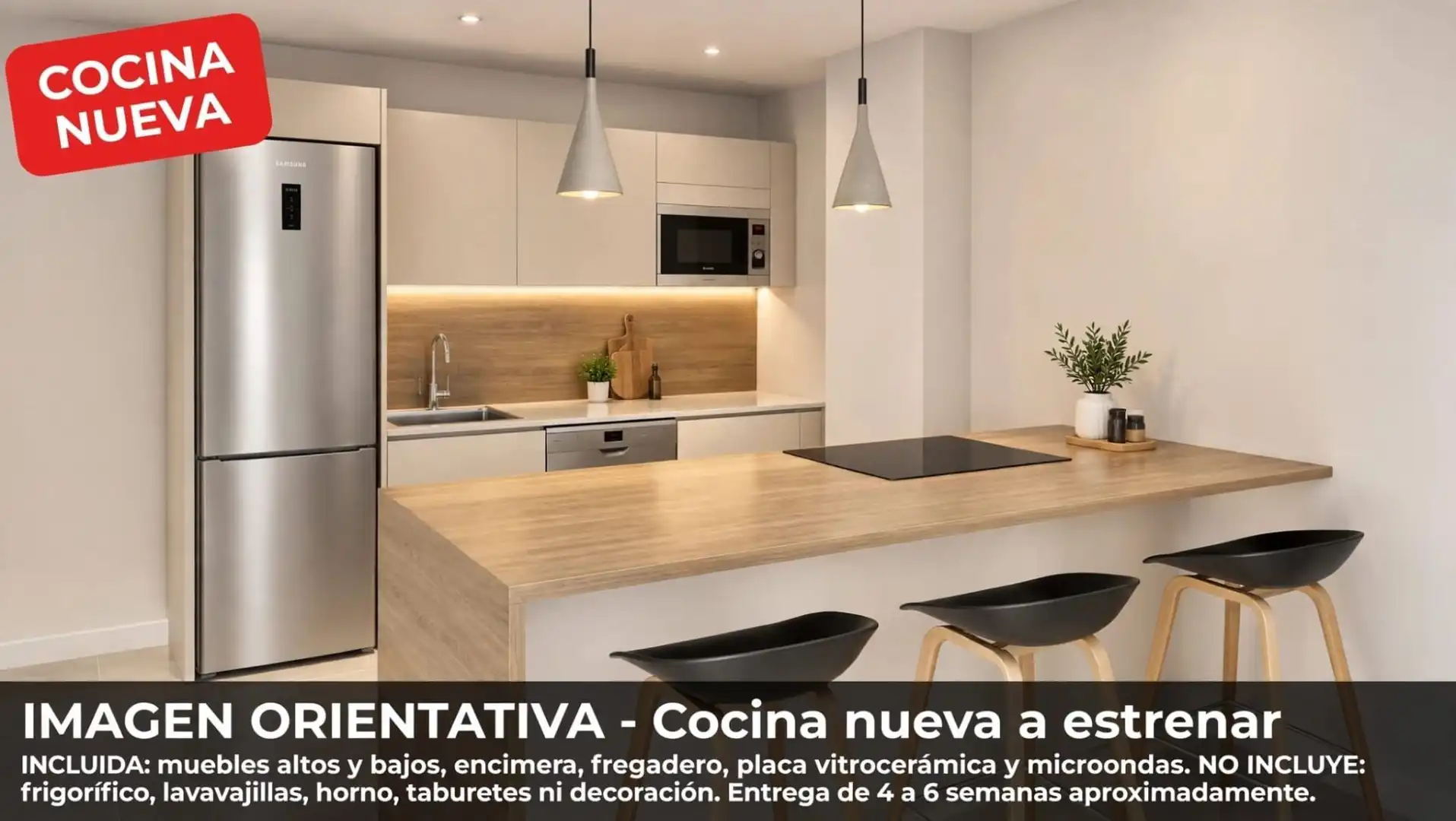 Cocina de Piso en venta en Las Palmas de Gran Canaria con Calefacción, Trastero y Piscina comunitaria