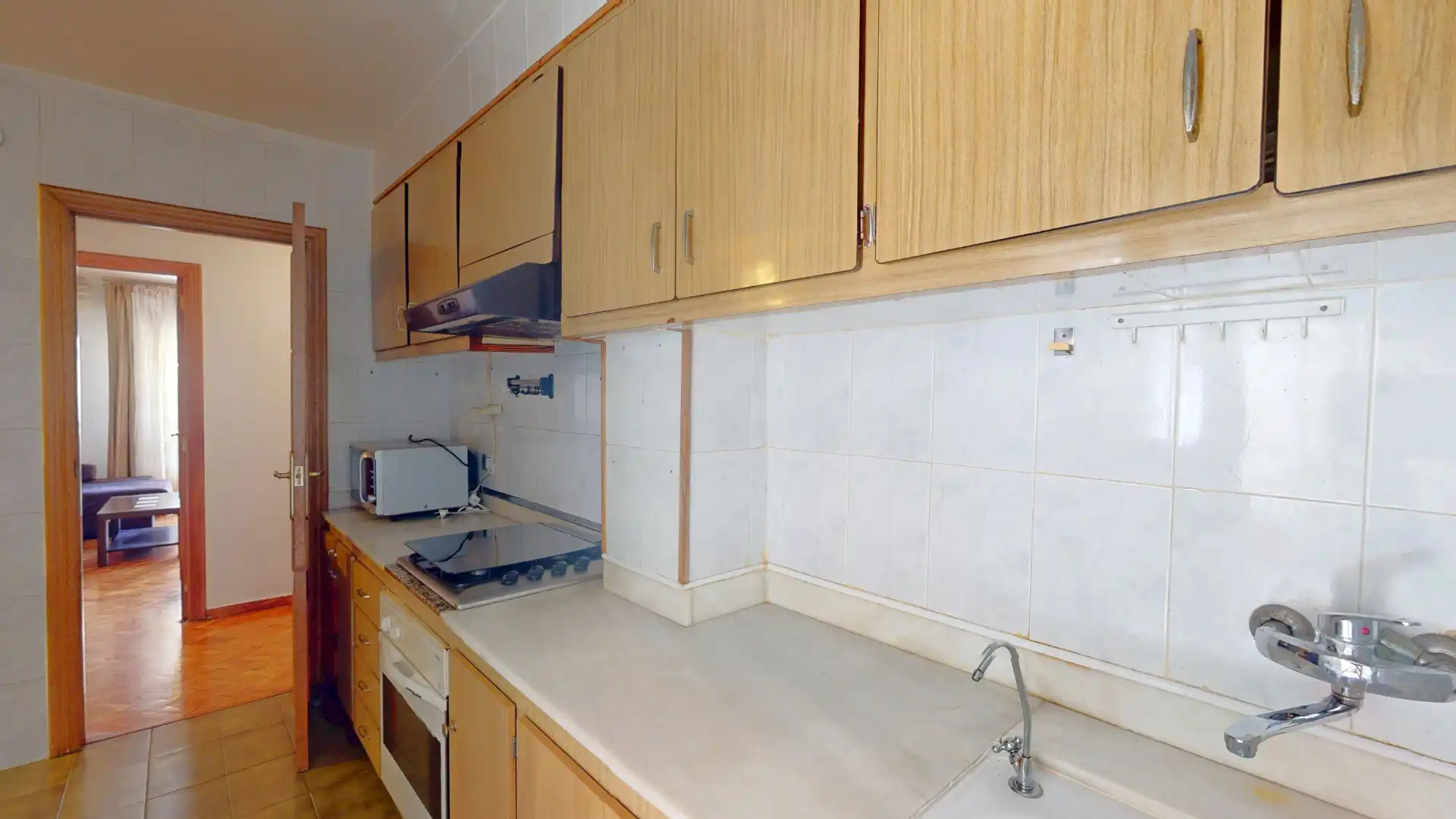 Kitchen of Flat for sale in Villajoyosa / La Vila Joiosa  with Air Conditioner, Furnished and Balcony