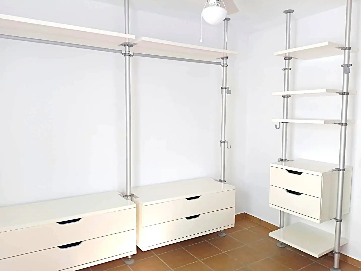 Schlafzimmer von Wohnung zur Miete in Málaga mit Klimaanlage, Privatgarten und Terrasse