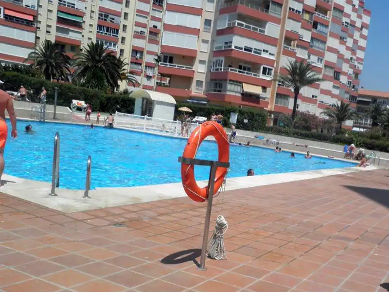Swimming pool of Apartments for sale in Torrox  with Air Conditioner, Furnished and Washing machine