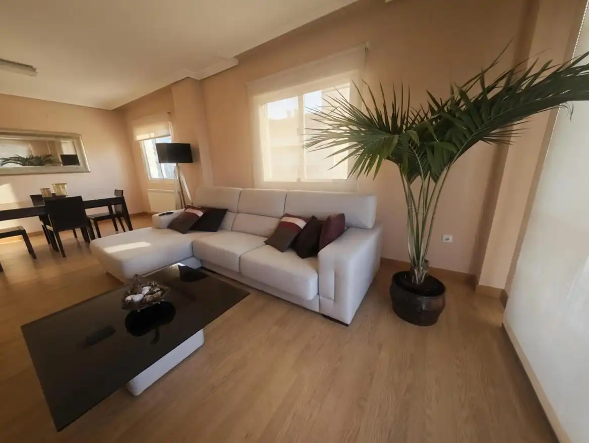 Sala de estar de Piso en venta en Plasencia con Aire acondicionado, Terraza y Amueblado