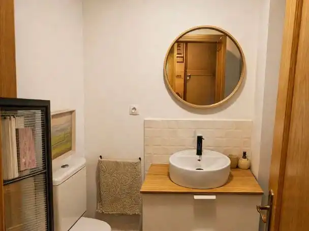 Bathroom of Flat for rent in Málaga  with Air Conditioner, Furnished and Washing machine
