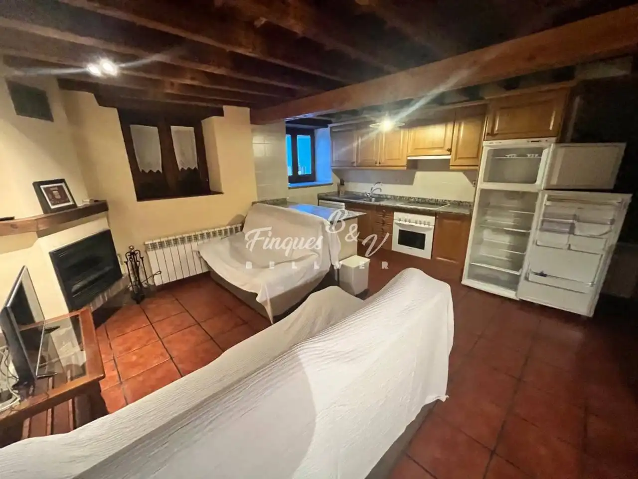 Küche von Wohnung zur Miete in Llívia mit Heizung, Parkett und Möbliert