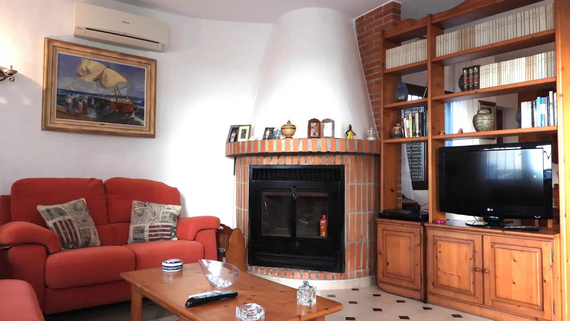 Sala d'estar de Apartament en venda en La Manga del Mar Menor amb Aire condicionat, Calefacció i Jardí privat