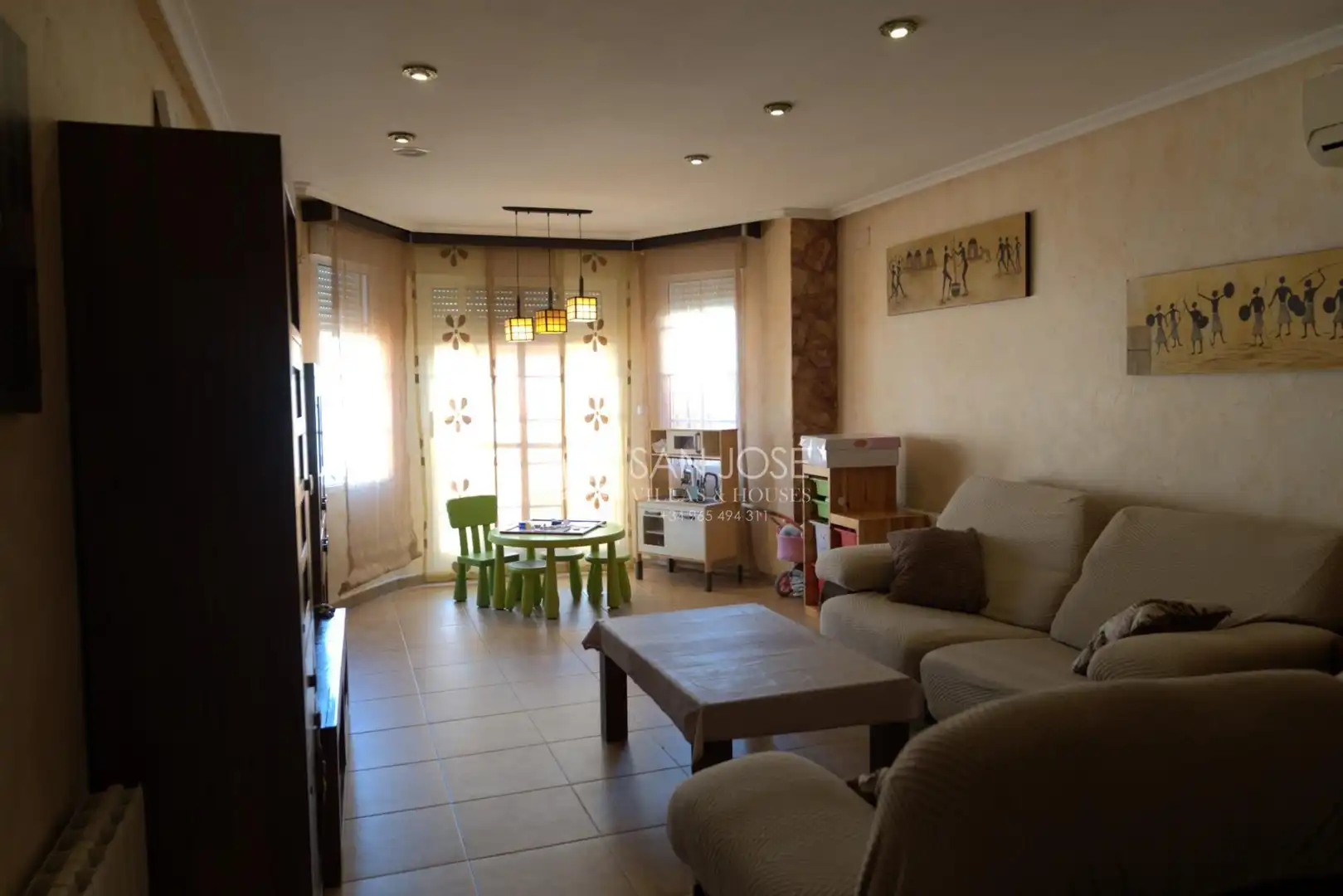 Living room of Detached homes for sale in Aspe  with Air Conditioner, Heating and Private garden