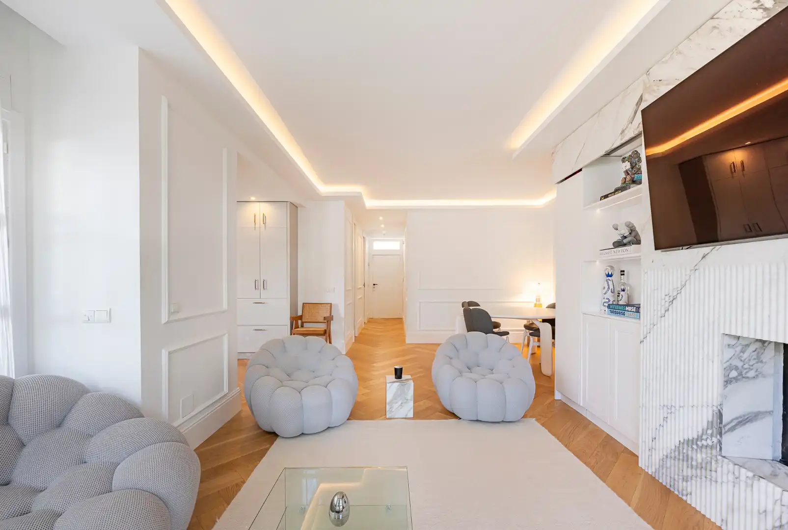 Sala d'estar de Apartament en venda en Marbella amb Aire condicionat, Calefacció i Parquet