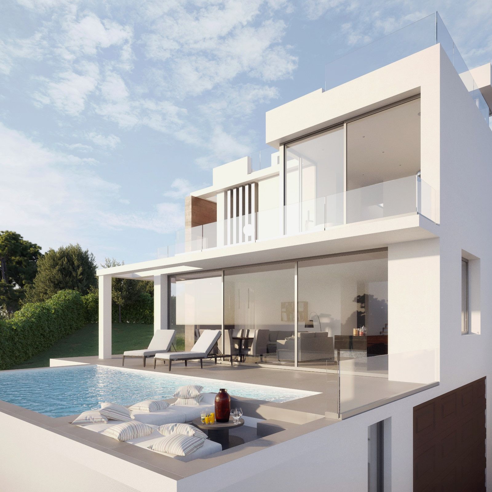 Vista exterior de Casa o chalet en venta en Estepona con Calefacción, Jardín privado y Terraza