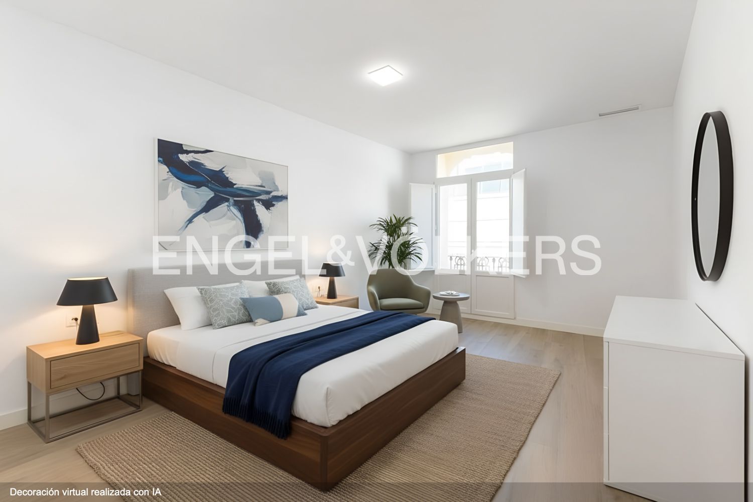 Bedroom of Apartment to rent in  Valencia Capital  with Air Conditioner, Heating and Terrace