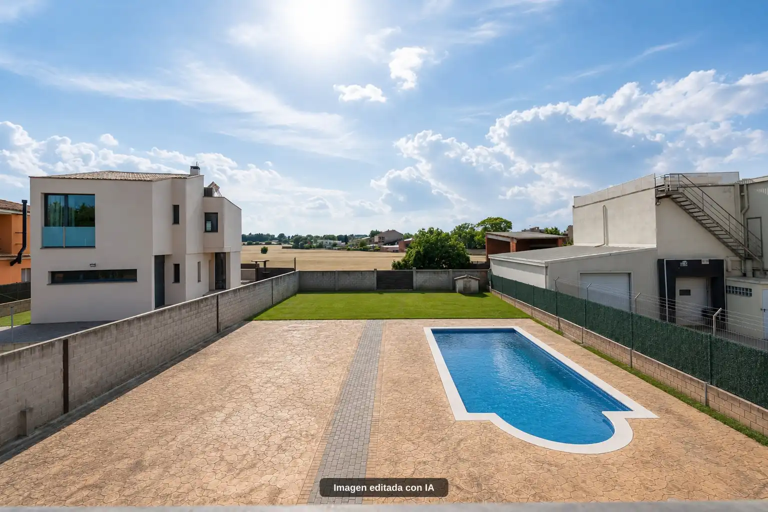 Piscina de Casa o xalet en venda en Borrassà amb Aire condicionat, Calefacció i Jardí privat