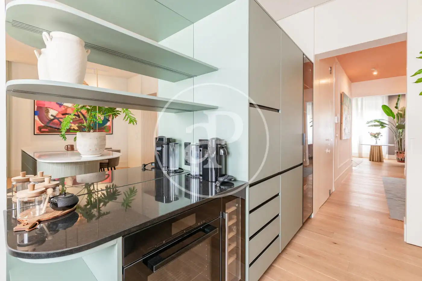 Küche von Wohnung zur Miete in Madrid mit Klimaanlage, Heizung und Privatgarten
