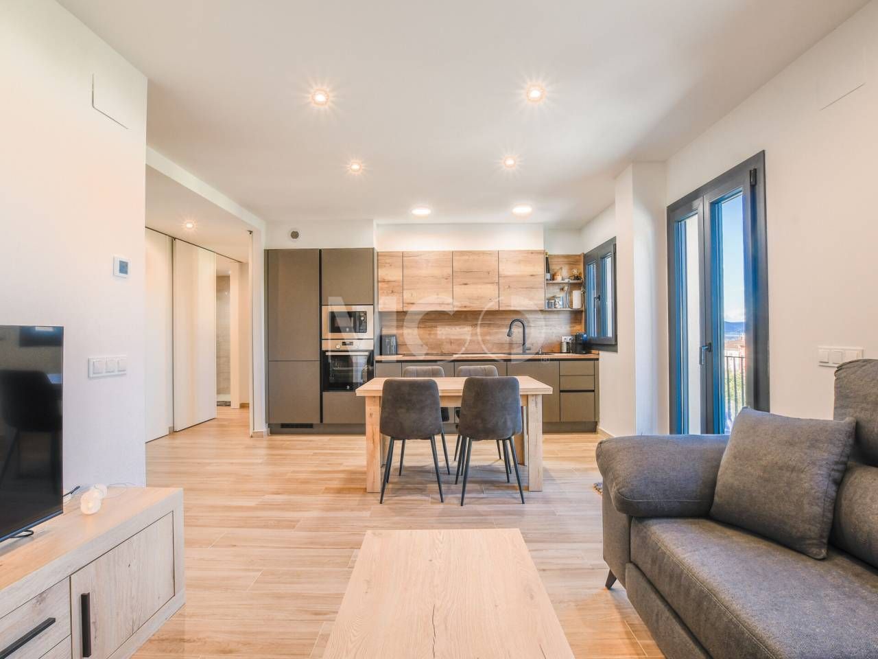 Living room of Flat for sale in Folgueroles  with Heating and Balcony