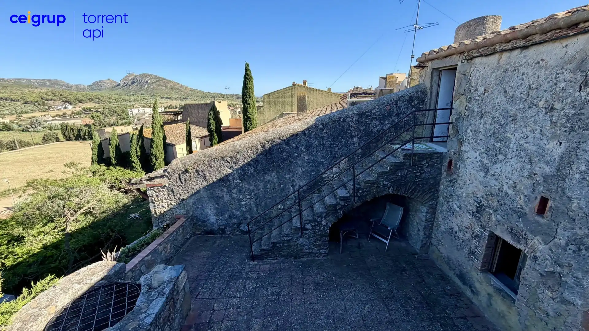 Terrassa de Finca rústica en venda en Bellcaire d'Empordà amb Terrassa i Balcó