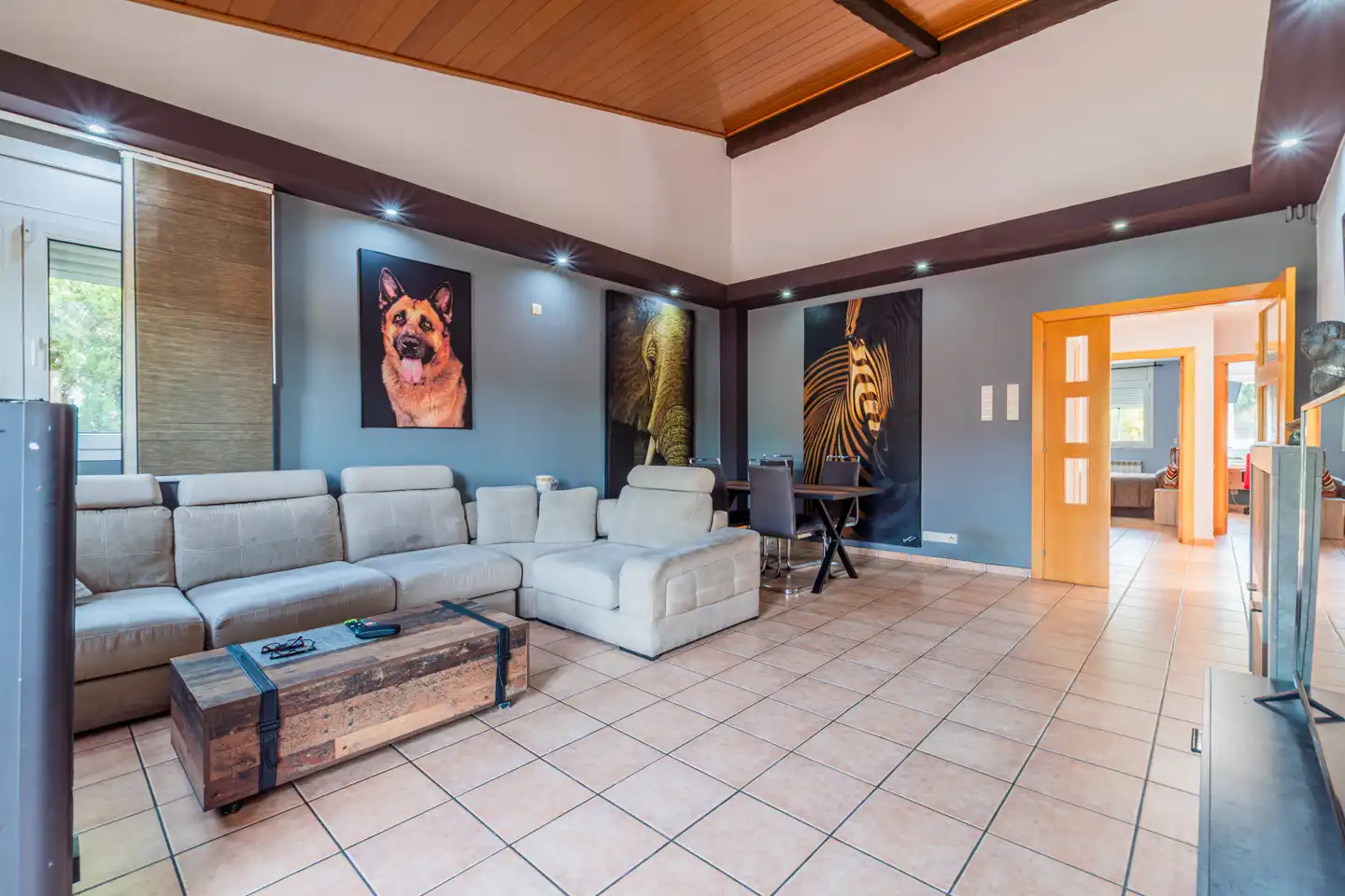 Sala d'estar de Casa o xalet en venda en Vacarisses amb Aire condicionat, Calefacció i Jardí privat