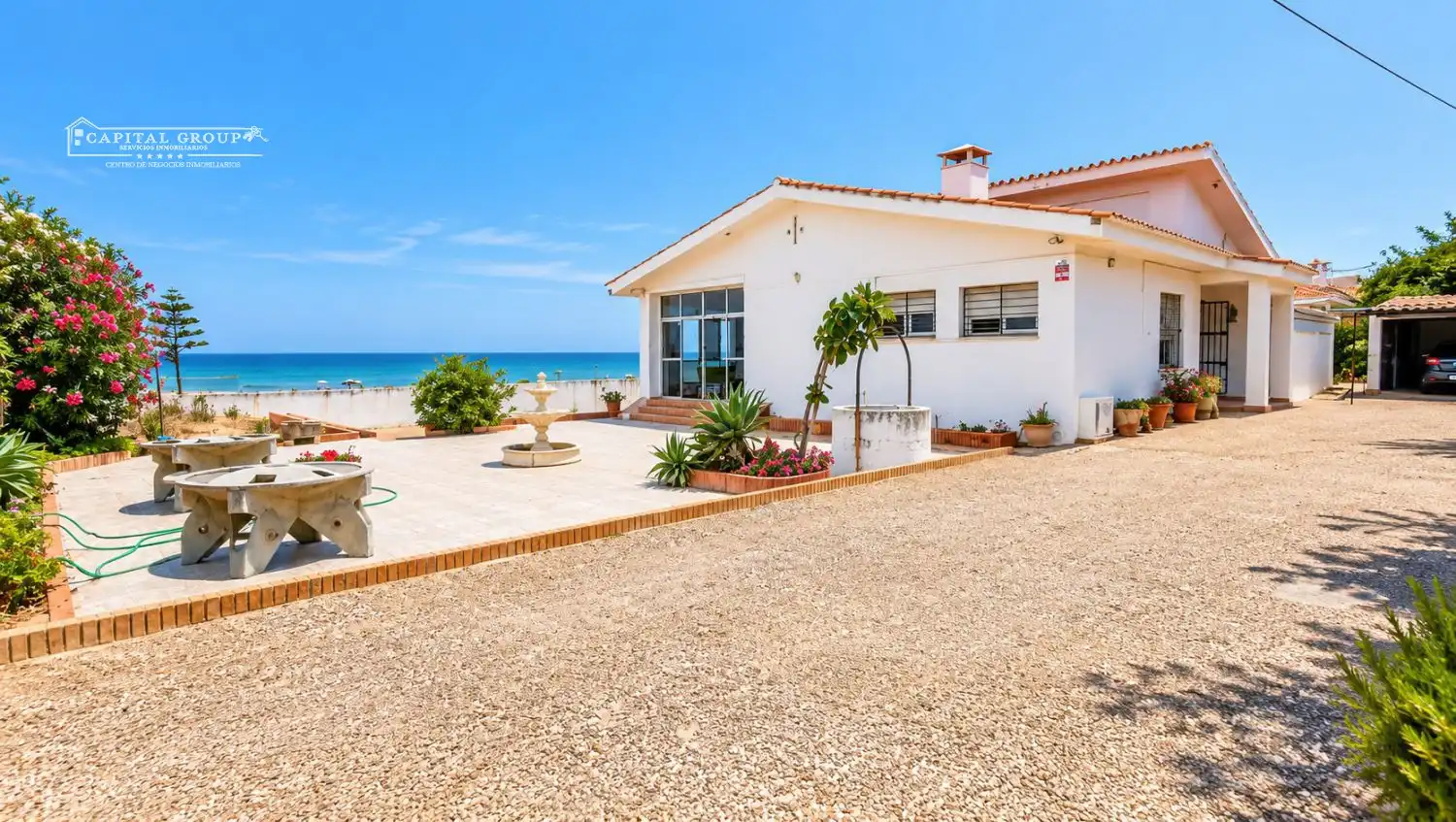 Exterior view of Houses for sale in Punta Umbría  with Private garden, Terrace and Furnished