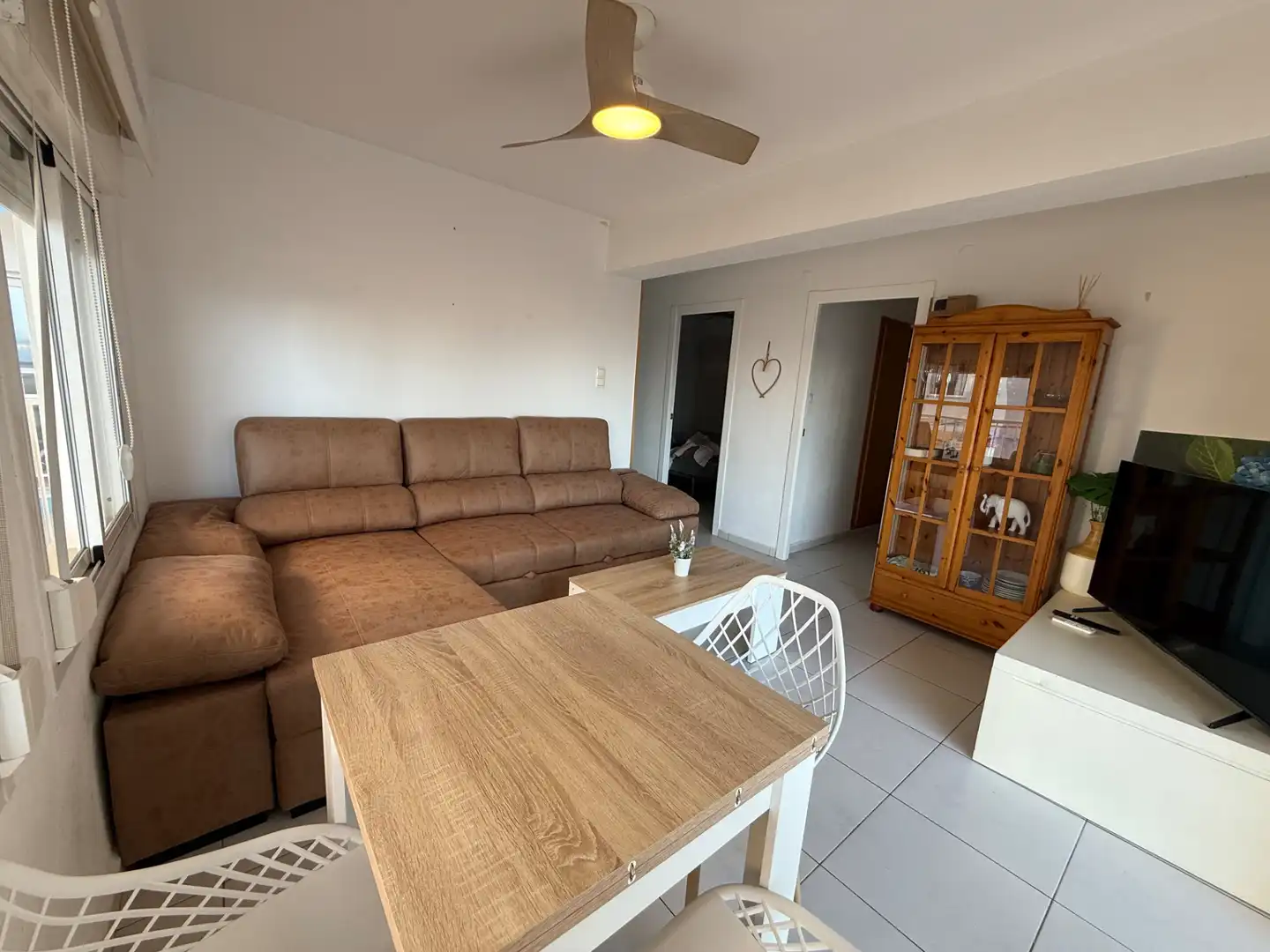 Sala d'estar de Apartament de lloguer en Dénia amb Calefacció, Terrassa i Traster
