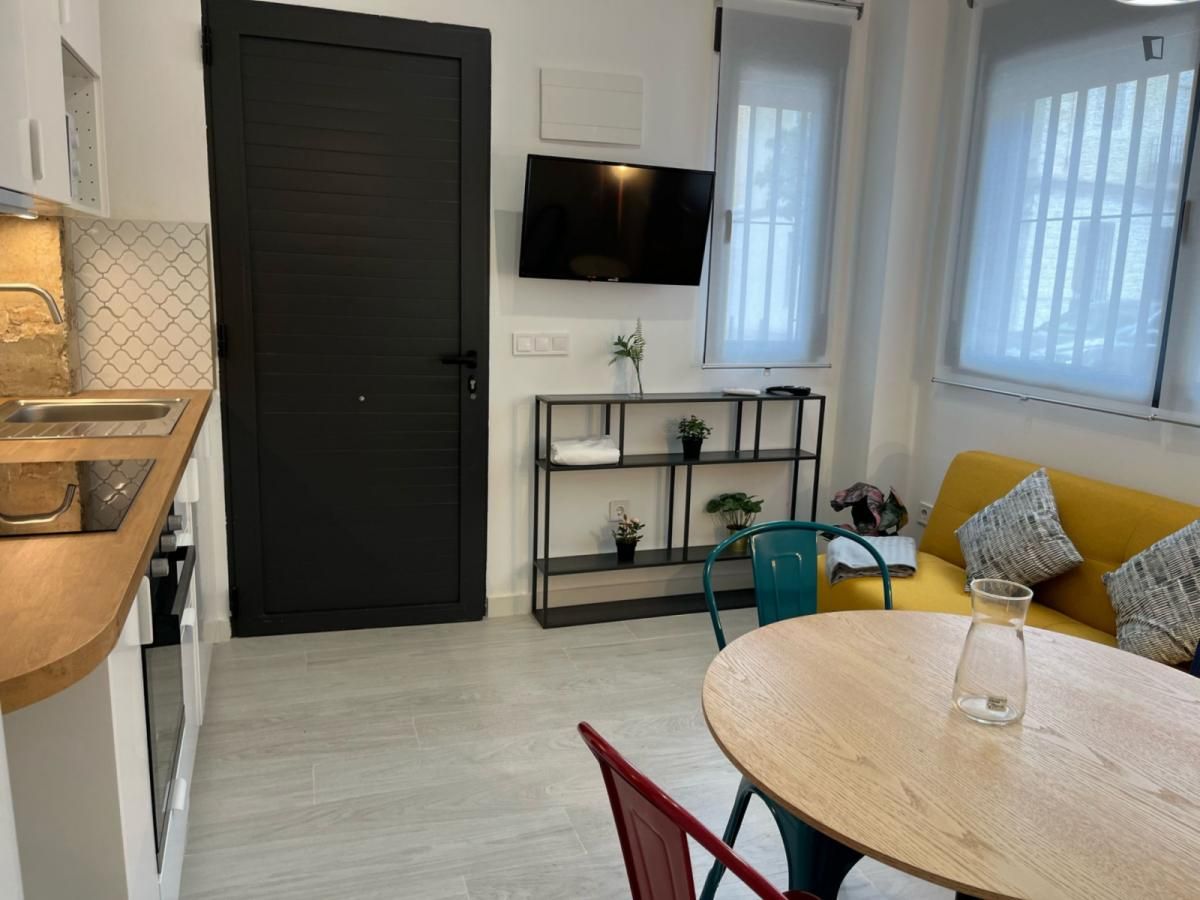 Living room of Apartment to rent in  Valencia Capital  with Air Conditioner, Heating and Furnished