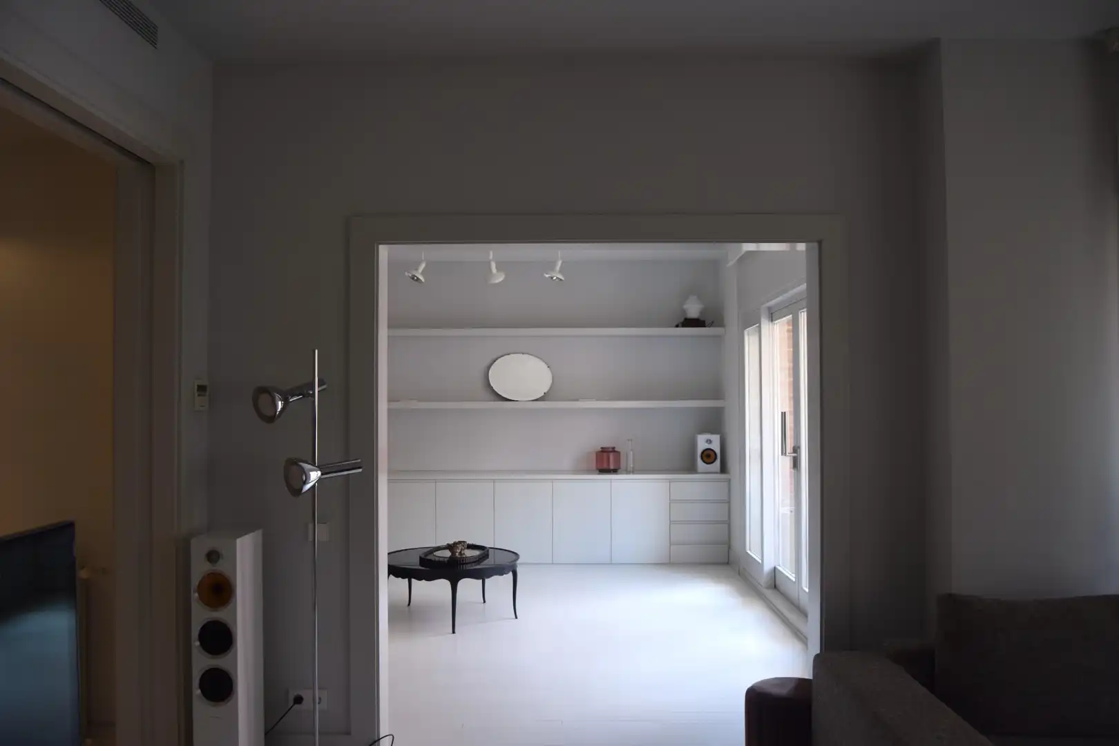 Sala de estar de Piso de alquiler en Barcelona con Aire acondicionado, Calefacción y Parquet