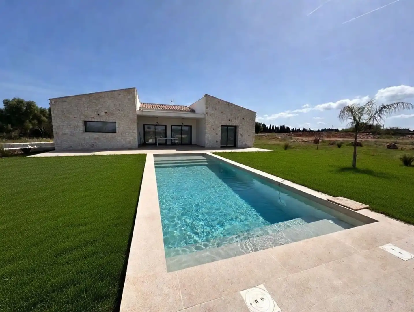Piscina de Casa o xalet de lloguer en Muro amb Aire condicionat, Calefacció i Jardí privat