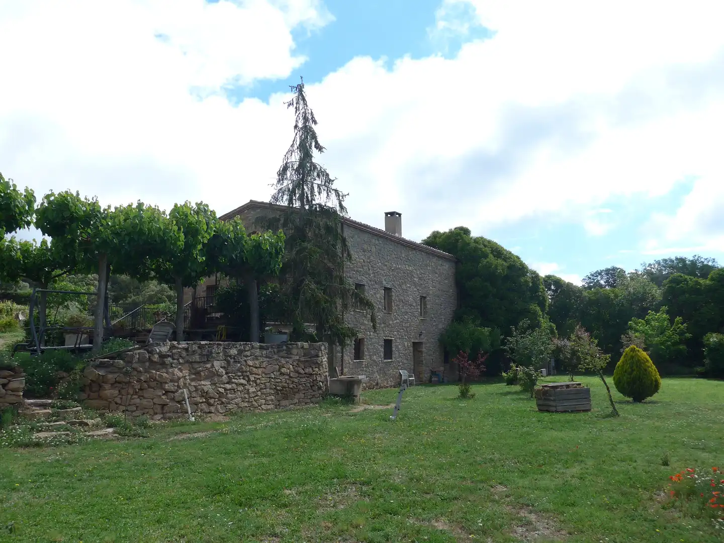 Vista exterior de Casa o xalet en venda en Vilanova de Meià amb Calefacció, Terrassa i Balcó