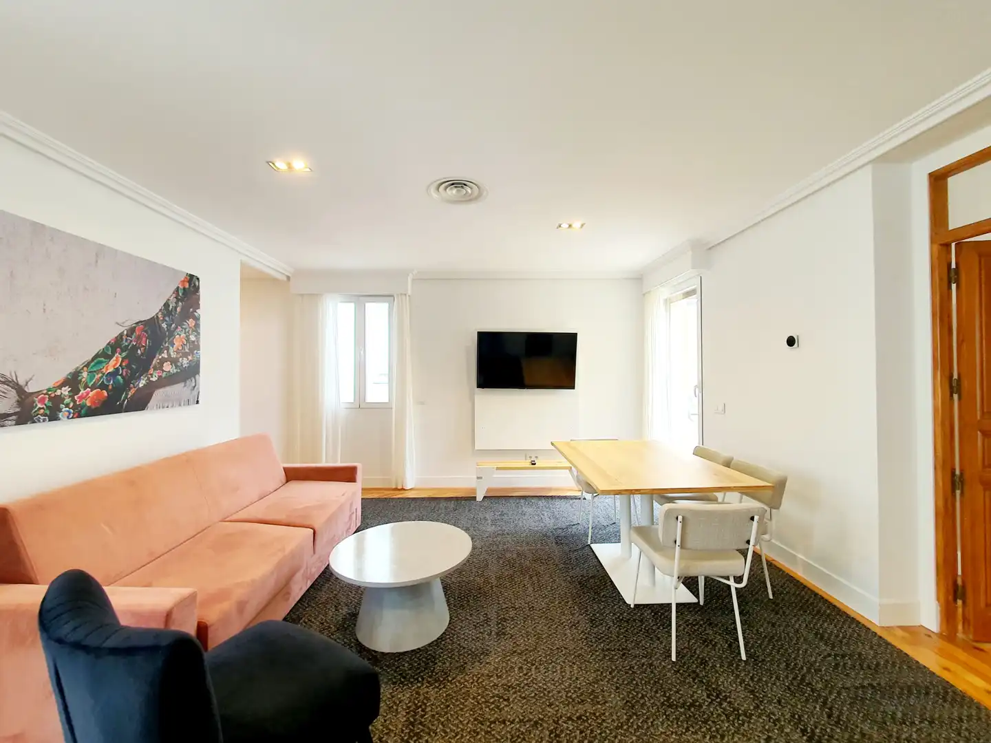 Living room of Attic for rent in Madrid  with Air Conditioner, Heating and Private garden
