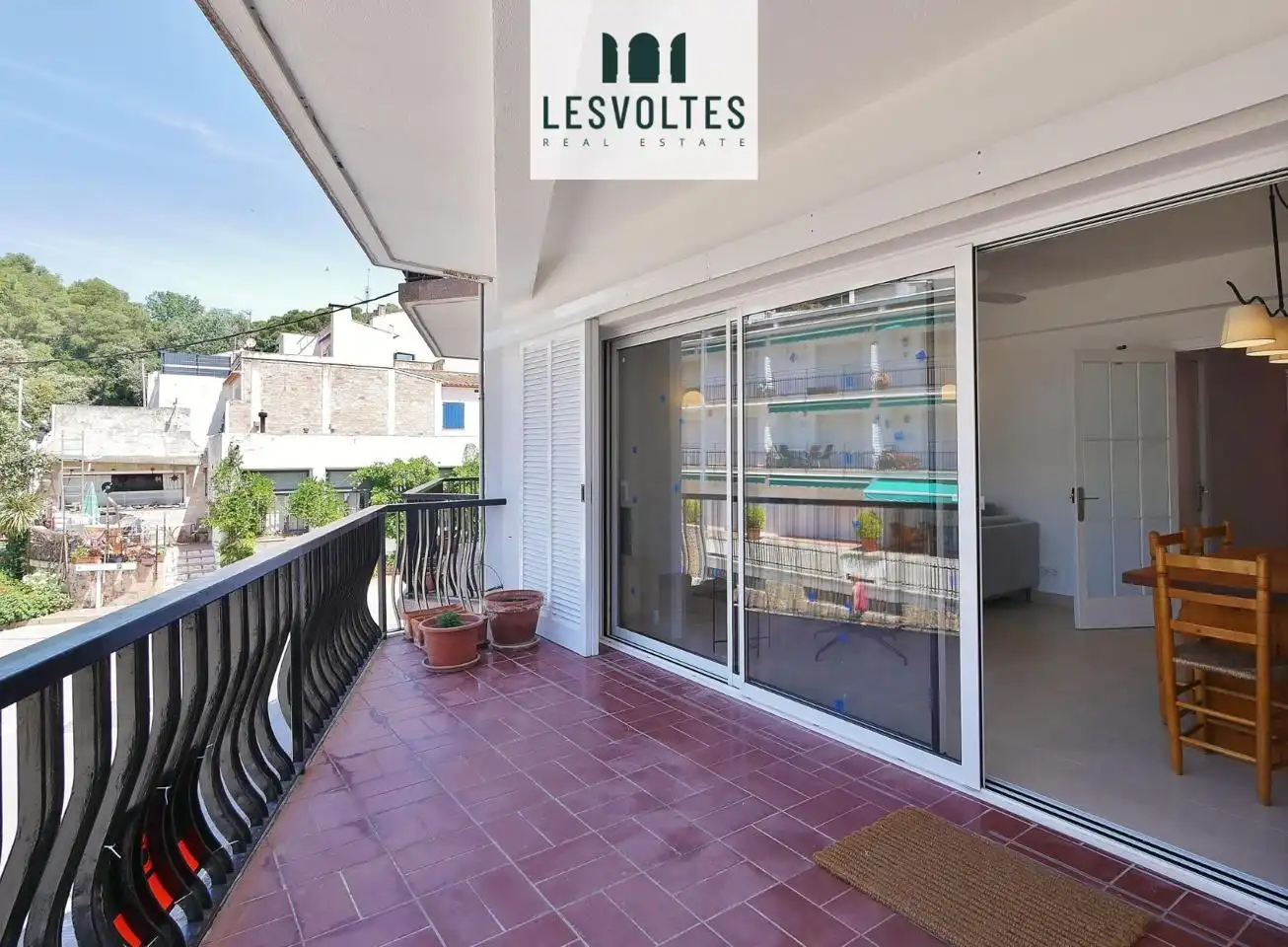Terraza de Piso de alquiler en Palafrugell con Calefacción, Terraza y Amueblado
