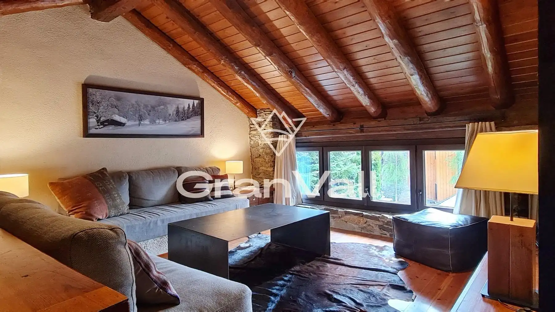 Sala d'estar de Casa o xalet en venda en Bolvir amb Calefacció, Jardí privat i Terrassa
