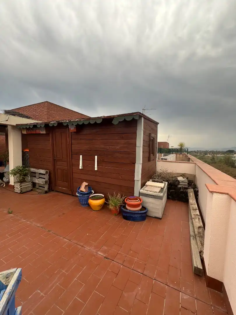 Terrasse von Dachboden zum Verkauf in Salou mit Klimaanlage, Heizung und Privatgarten