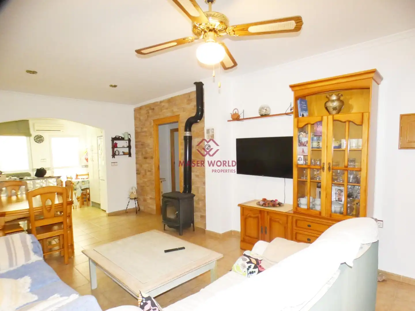 Sala de estar de Casa o chalet en venta en Cartagena con Aire acondicionado, Terraza y Amueblado