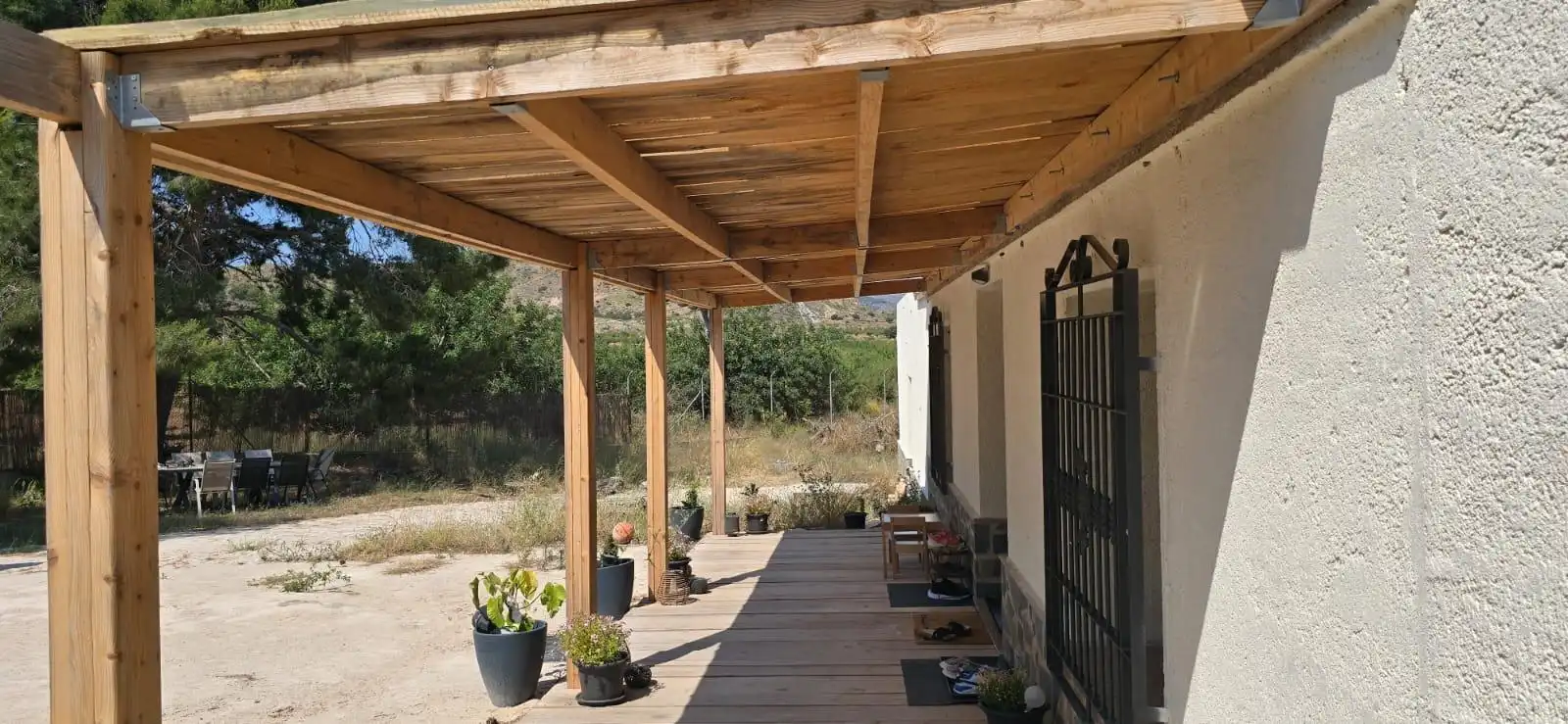 Terraza de Casa o chalet en venta en Fuente Álamo de Murcia con Aire acondicionado, Calefacción y Jardín privado