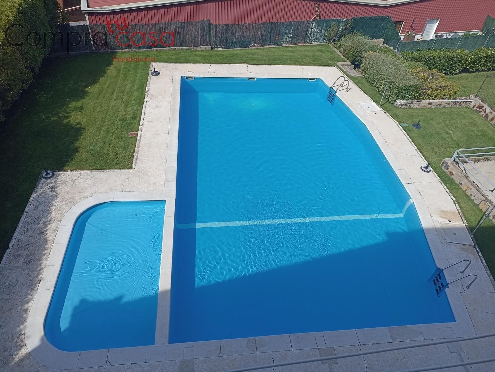 Swimming pool of Flat for sale in La Lastrilla   with Private garden, Parquet flooring and Terrace