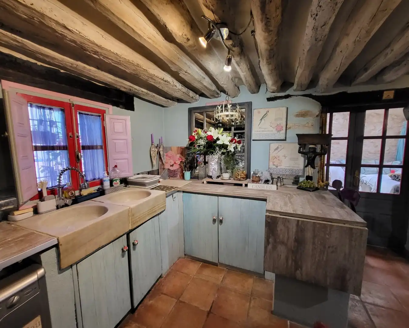 Küche von Country house zum Verkauf in L'Ametlla de Mar  mit Privatgarten, Terrasse und Abstellraum