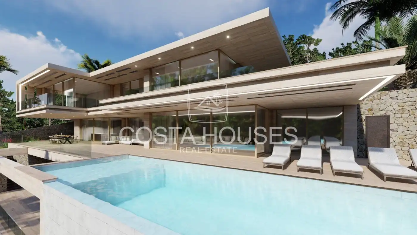 Vista exterior de Casa o chalet en venta en Jávea / Xàbia con Aire acondicionado, Jardín privado y Terraza