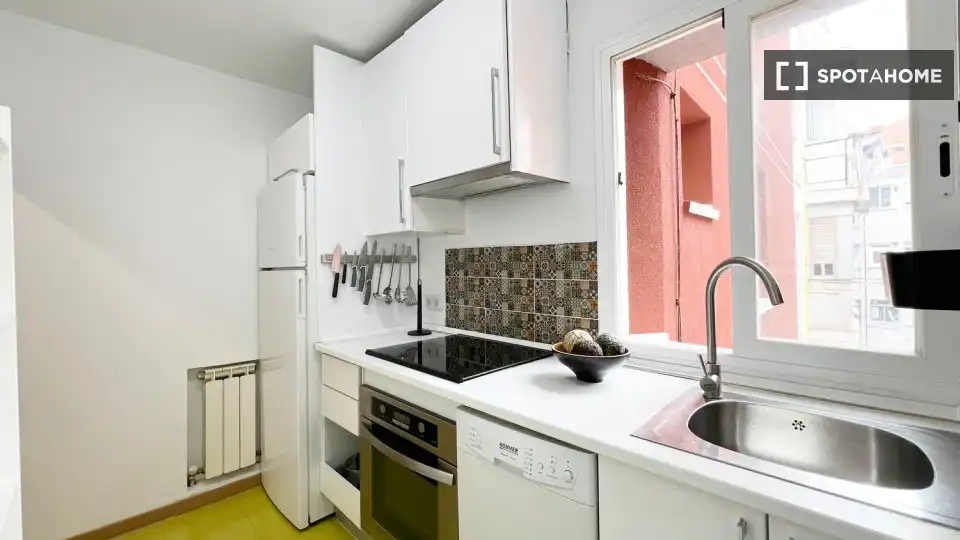 Kitchen of Flat for rent in Madrid  with Air Conditioner, Heating and Furnished